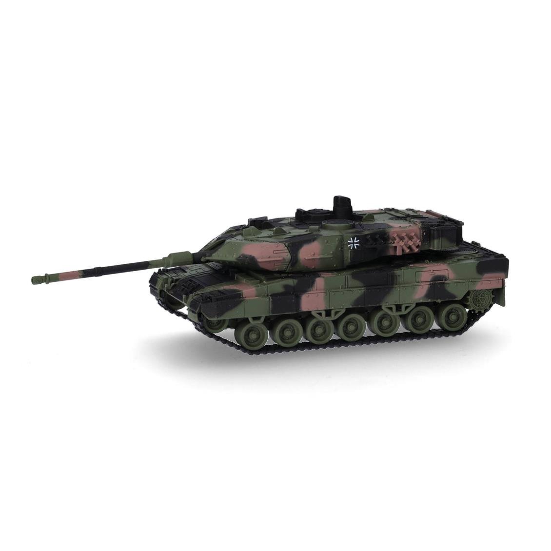 Herpa 746175 1/87 Ölçek, Leopard 2A7 Kamuflajlı Ana Muharebe Tankı, Sergilemeye Hazır Askeri Model Araç