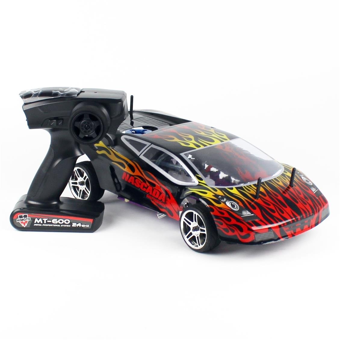 Himoto 9102M 1/10 Ölçek, Rapida PRO, 4WD, Çift Vites, On-Road, VX-18 Nitrolu Motorlu, Kırmızı Lamborghini Kepli, 2.4 Ghz. Uzakt