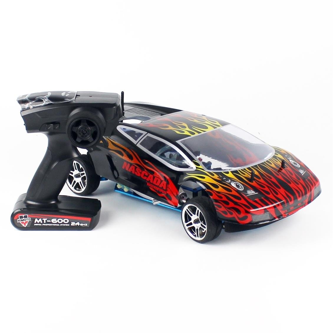 Himoto 9103M 1/10 Ölçek, TAIPAN XRS PRO, 4WD, Çift Vites, On-Road, VX-18 Nitrolu Motorlu, Mavi Lamborghini Kepli, 2.4 Ghz. Uzak