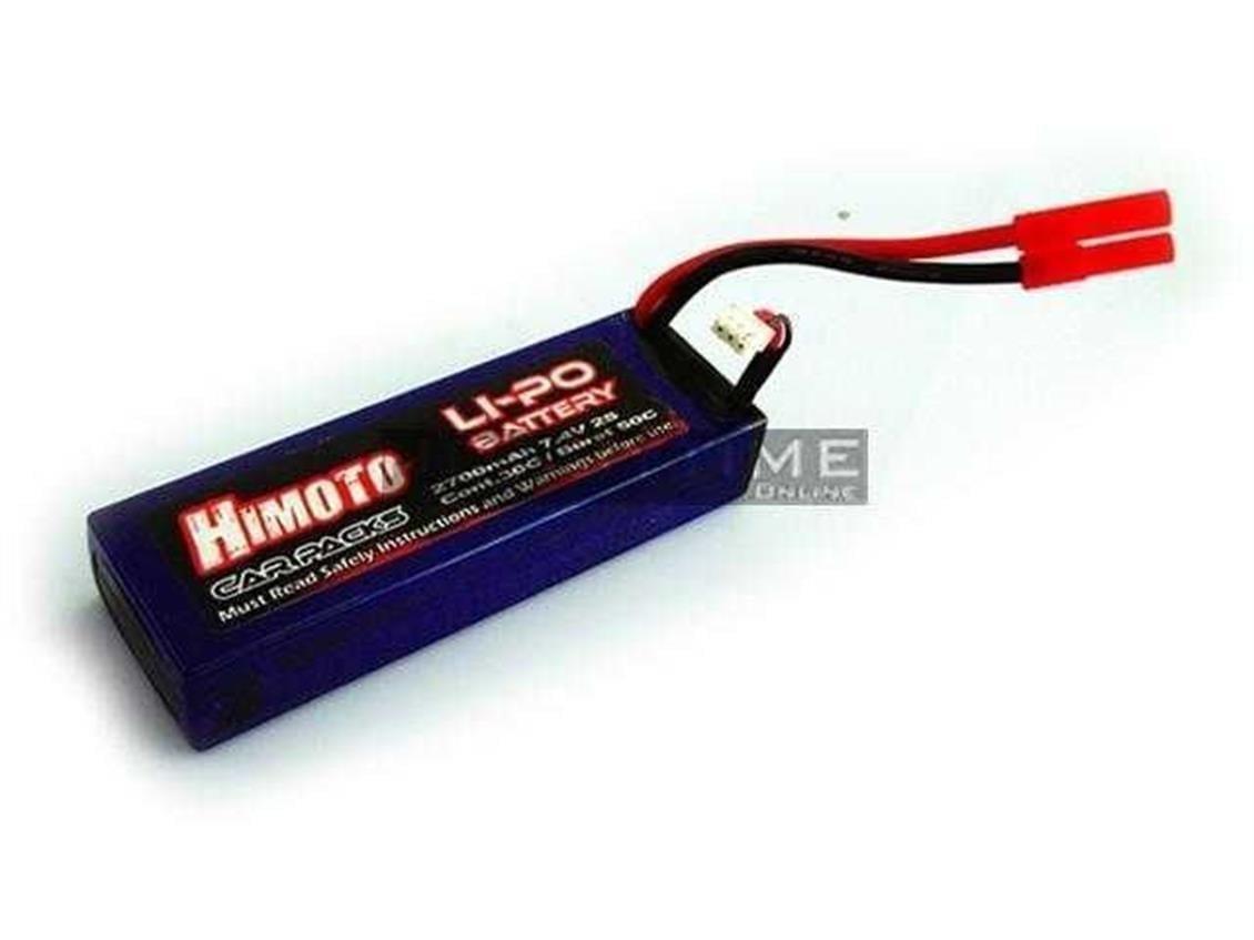 Himoto Lp7427 Li-Po Battery (7.4V 2700Mah 2S 25C) W/Banan