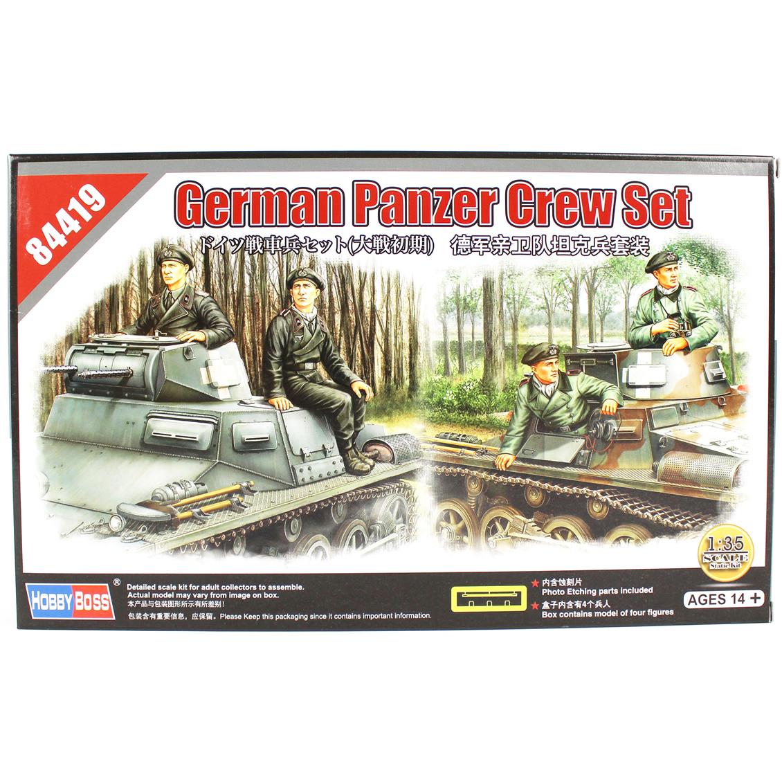 HobbyBoss 84419 1/35 Ölçek lman Tank Mürettebatı, Figür Plastik Model Kiti