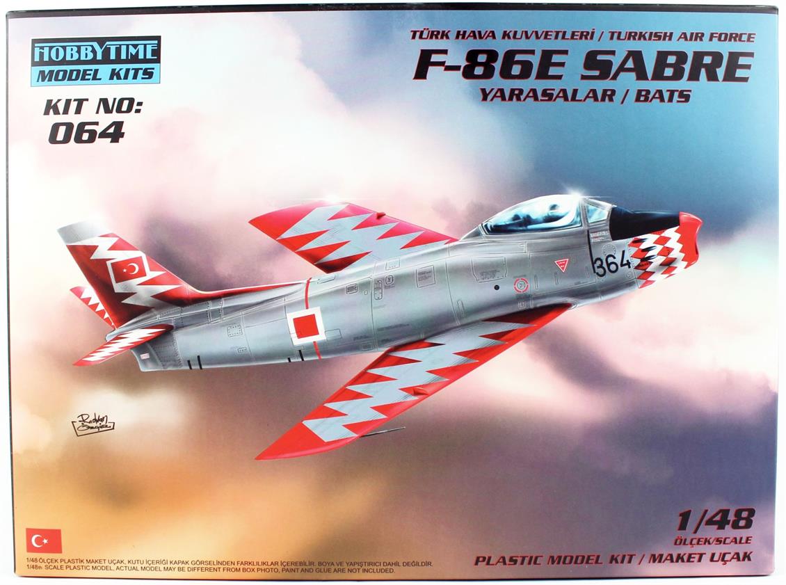 Hobbytime 064 1/48 F-86E Sabre (Yarasalar) Plastik Model Kiti