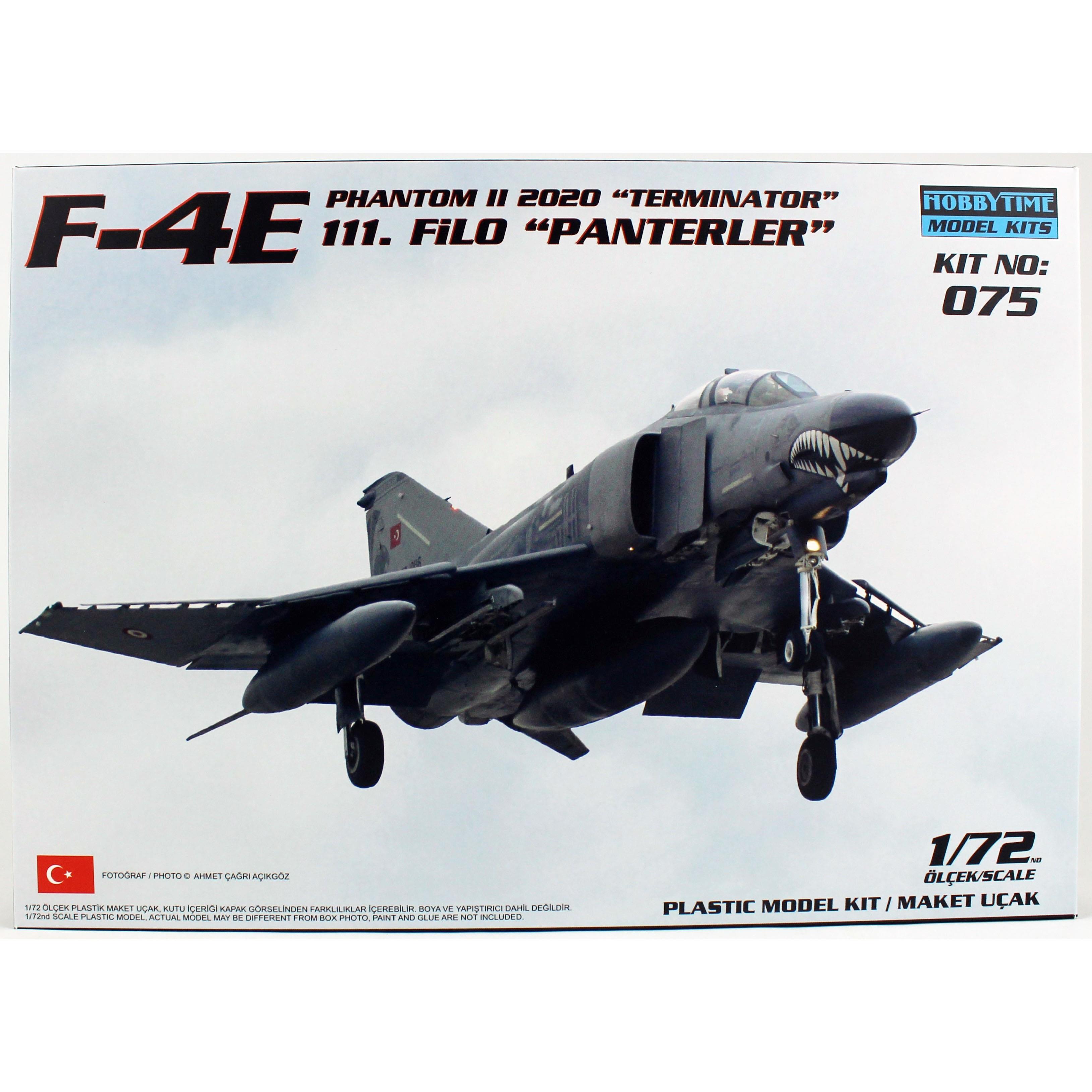 Hobbytime 075 1/72 Ölçek, F-4E Phantom II, Terminatör, 111.Filo Panterler, Plastik Model Kiti