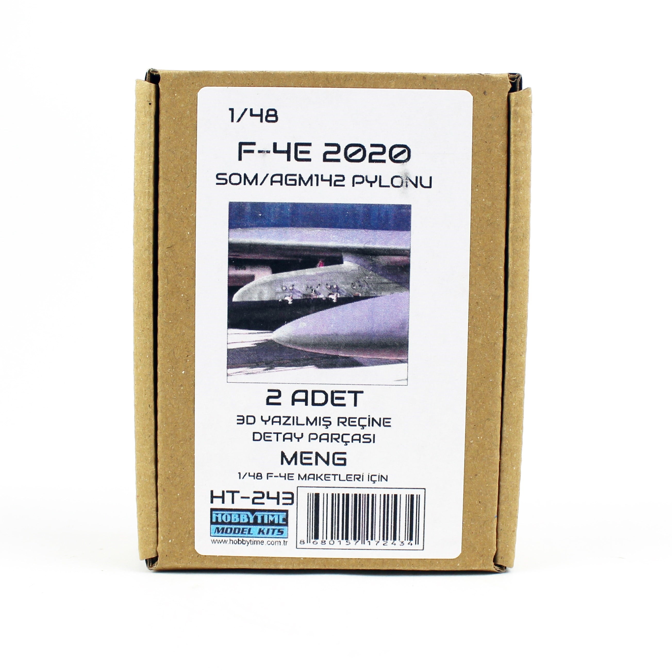 Hobbytime 243 1/48 Ölçek, F-4E 2020 MENG Maketleri için SOM/AGM142 Paylonu, 2 Adet, 3D Yazılmış Reçine Detay Parçası