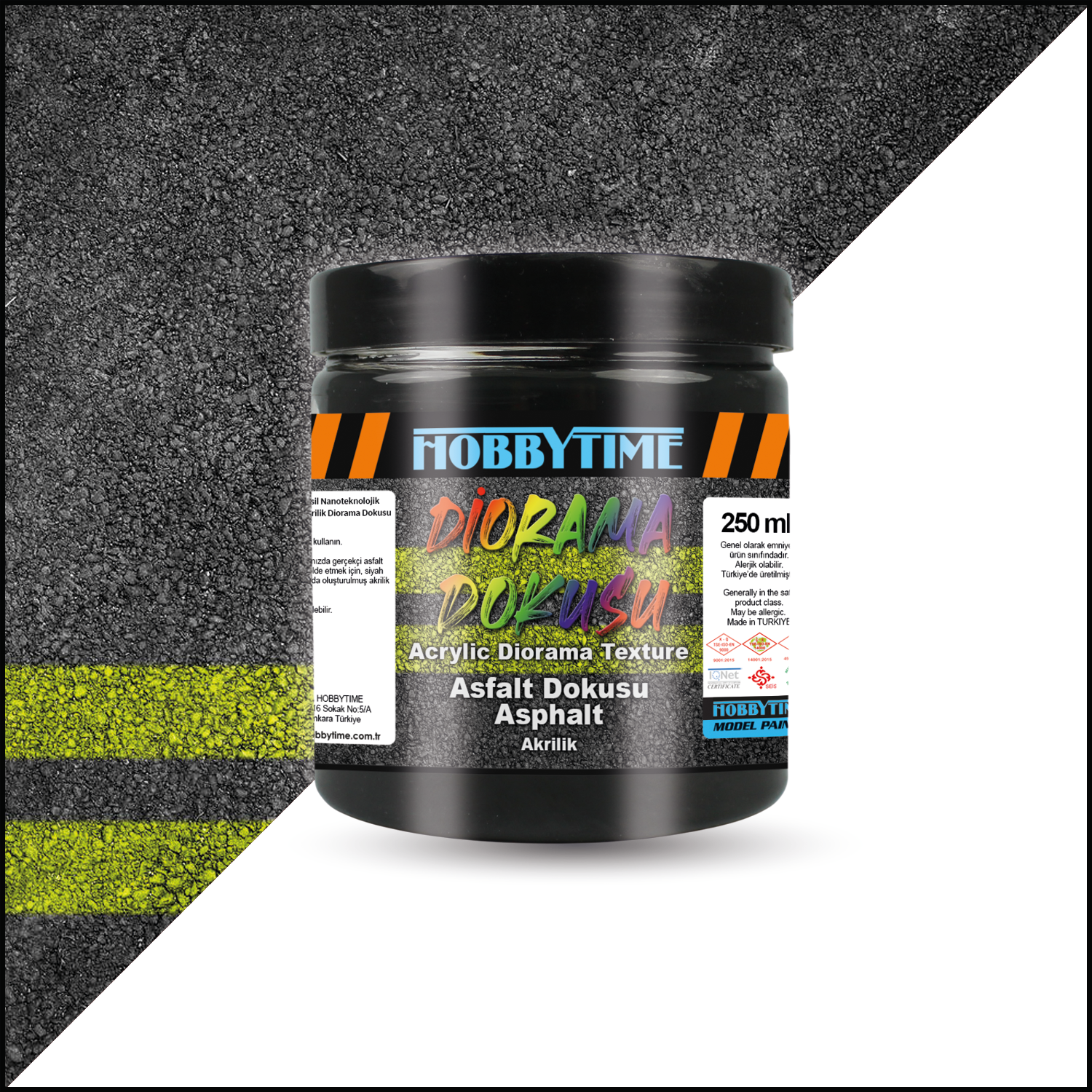 Hobbytime 597 250 ml. Asfalt Dokusu (Asphalt)