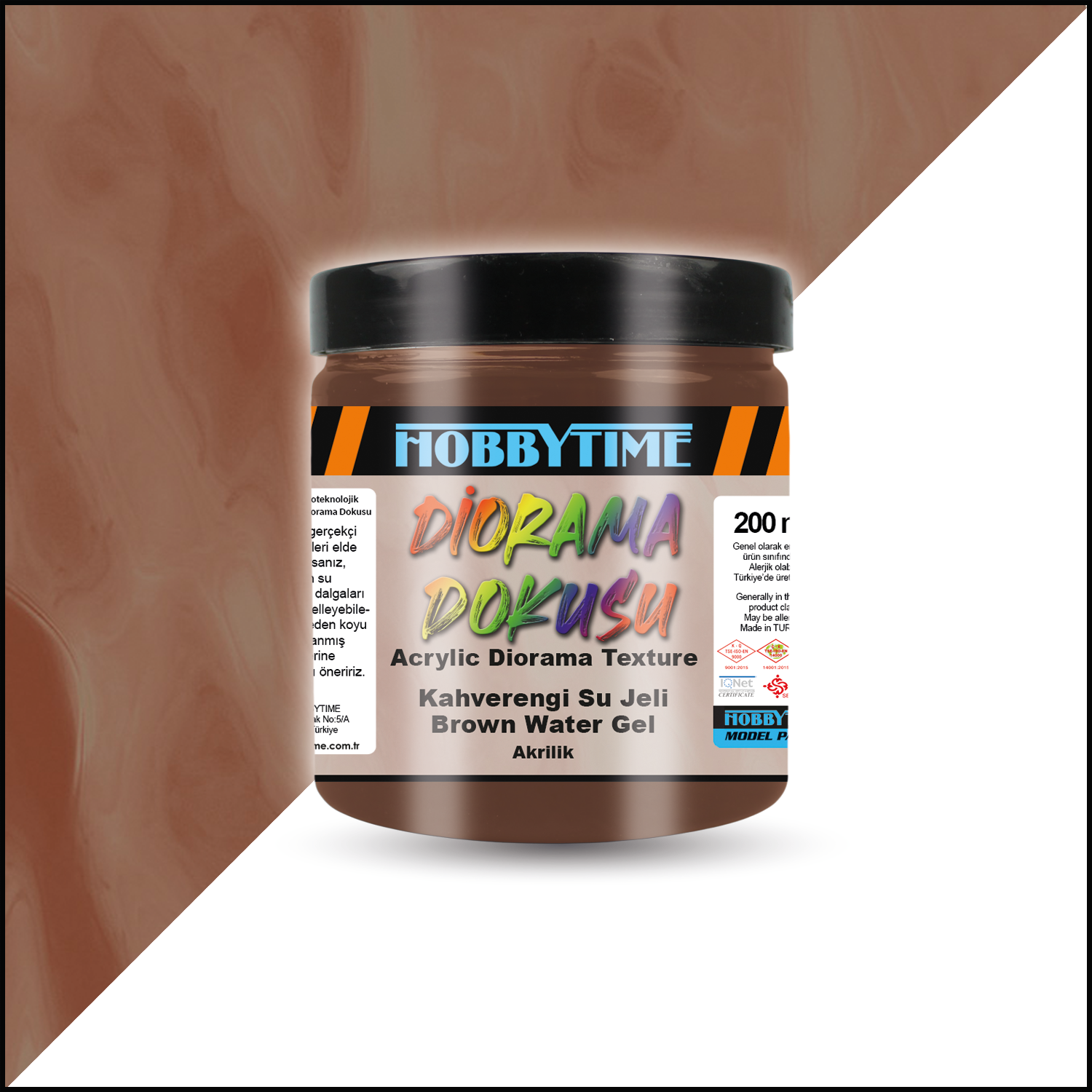 Hobbytime 604 200 ml.. Kahverengi Su Jeli (Brown Water Gel)