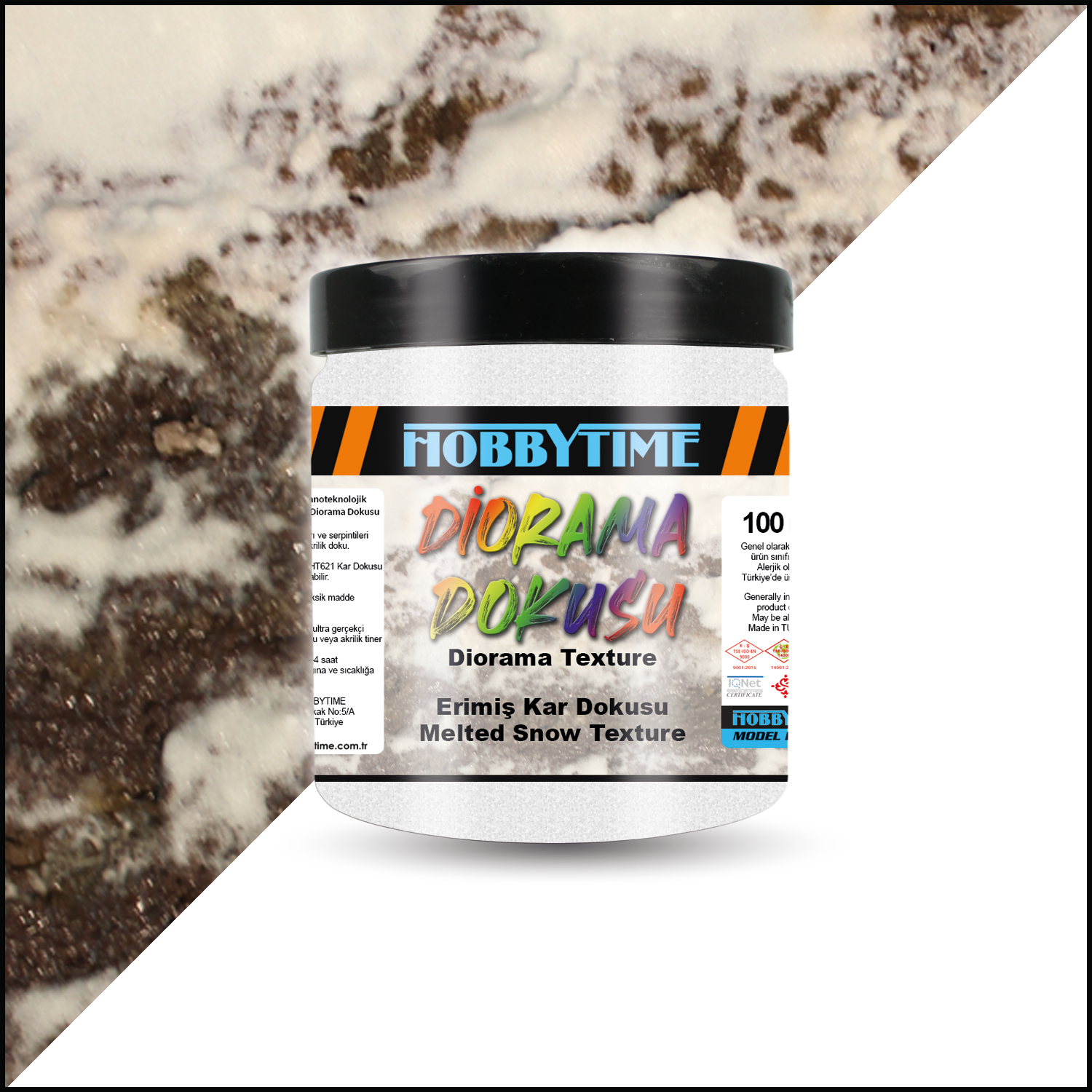 Hobbytime 622 100 ml. Erimiş Kar Dokusu (Melted Snow Texture)