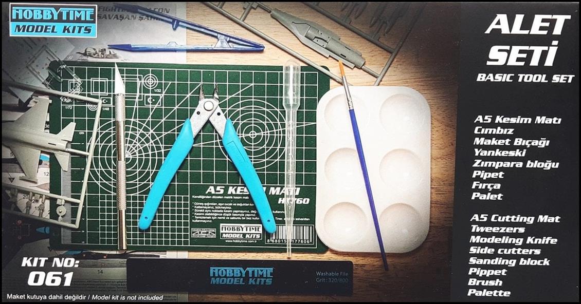 Hobbytime Modelkits HT061 Maket için El Aletleri Seti, 8 parça