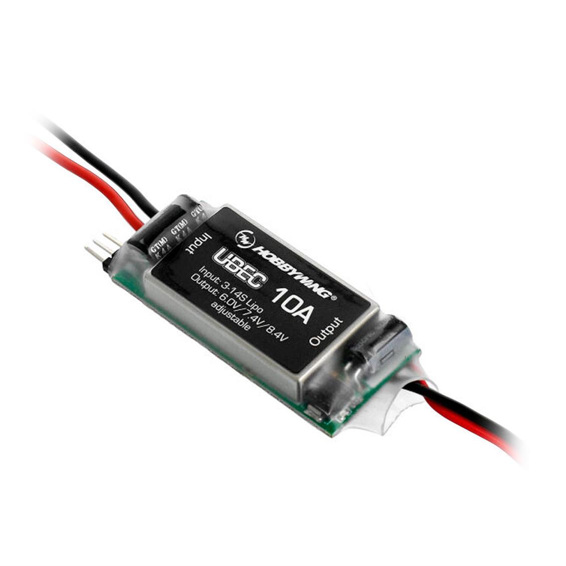 Hobbywing 30608000 UBEC, 10 Amper, HV, 3-14S LiPo
