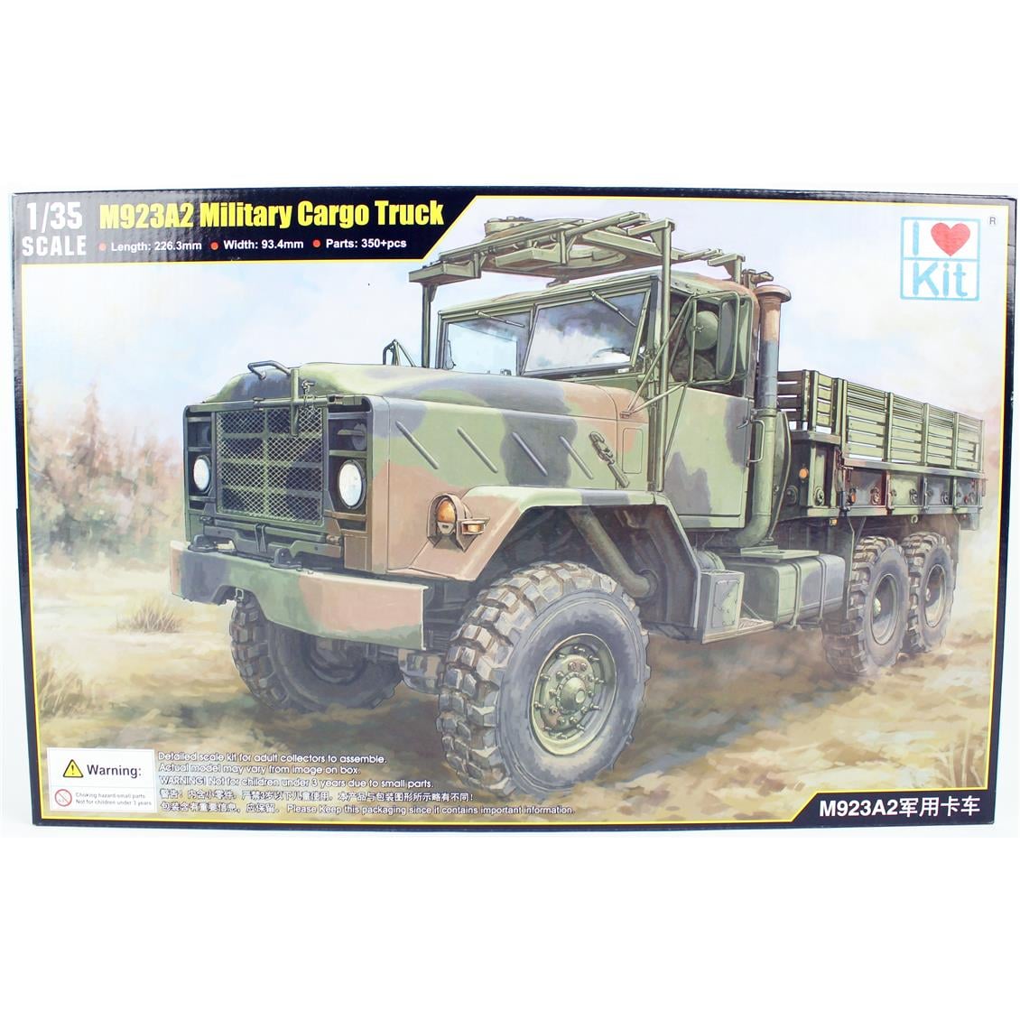 I Love Kit 63514 1/35 Ölçek M923A2 Askeri Kargo Kamyonu Plastik Model Kiti