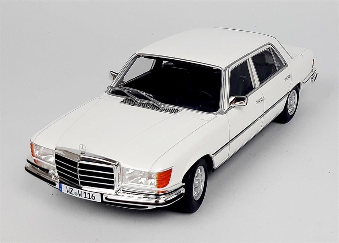 Iscale 18081 1/18 1975-1980 Mercedes Benz 450 SEL 6.9 (W116) Baujahr, Beyaz, Sergilemeye Hazır Metal Araba Modeli