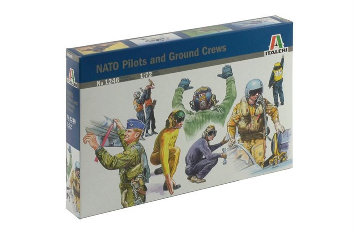 Italeri 1246S 1/72 NATO Pilotları ve Yer Ekipleri Demonte Plastik Maketi