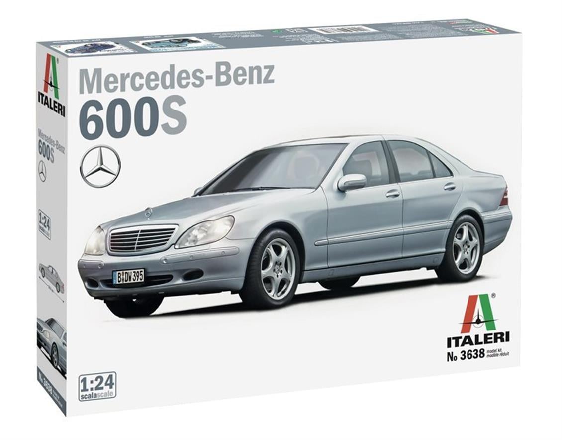 Italeri 3638S 1/24 Mercedes-Benz 600S Araba Demonte Plastik Maketi