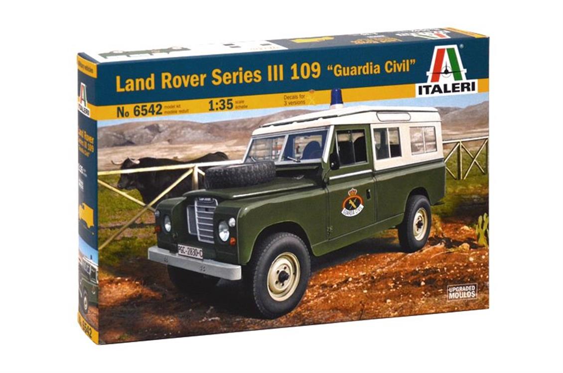 Italeri 6542S 1/35 Land Rover III 109 (Sivil Muhafız) Askeri Araç Demonte Plastik Maketi