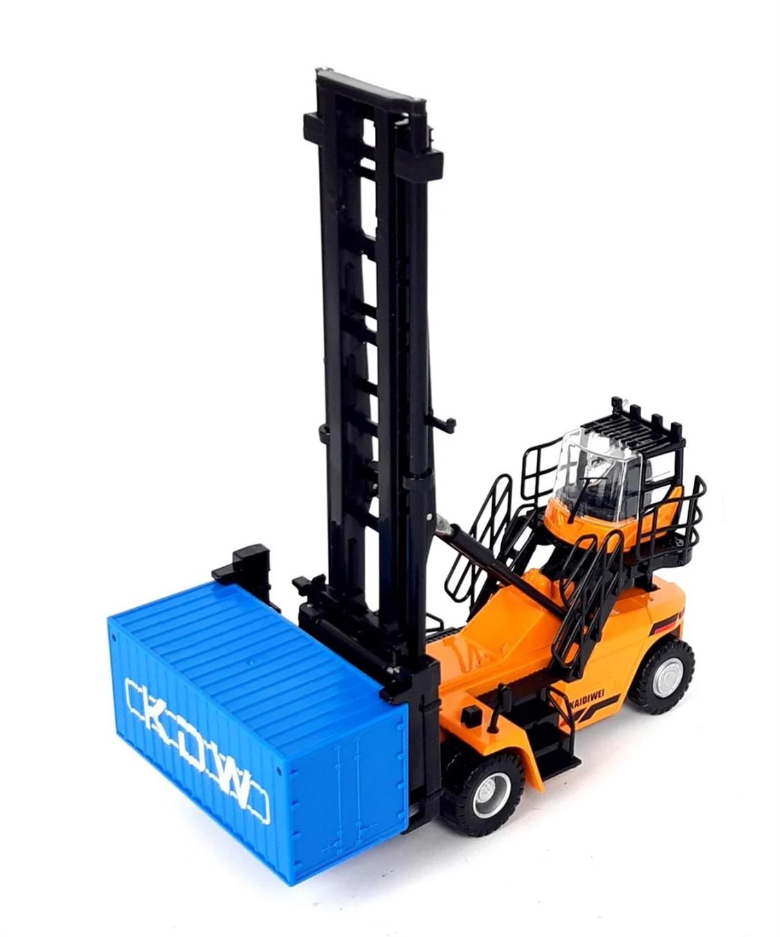 KAIDIWEI 625049 1/50 EMPTY CONTAINER-SARI ARAÇ/MAVİ KONTEYNER