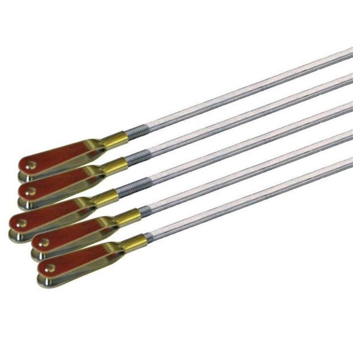 Kavan 0007 2x915mm Plastik Kılıflı Çelik Pushroad Teli 2mm Metal Klevis ile