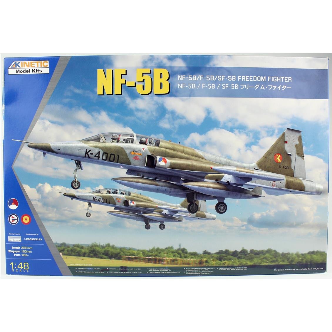 Kinetic K48117 1/48 NF-5B, F-5B, SF-5B Freedom Fighter Savaş Uçağı, Plastik Model Kiti
