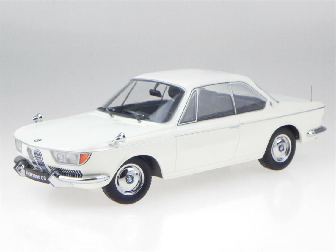 KKscale 180121 1/18 1965 Bmw 2000 CS, Krem, Sergilemeye Hazır Metal Araba Modeli
