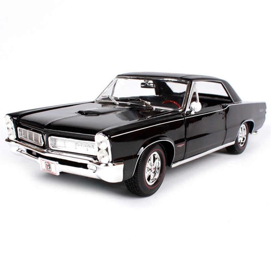 Maisto 31885 1/18 1965 Pontiac GTO ,Hurst Edition, Siyah, Sergilemeye Hazır Metal Araba Modeli