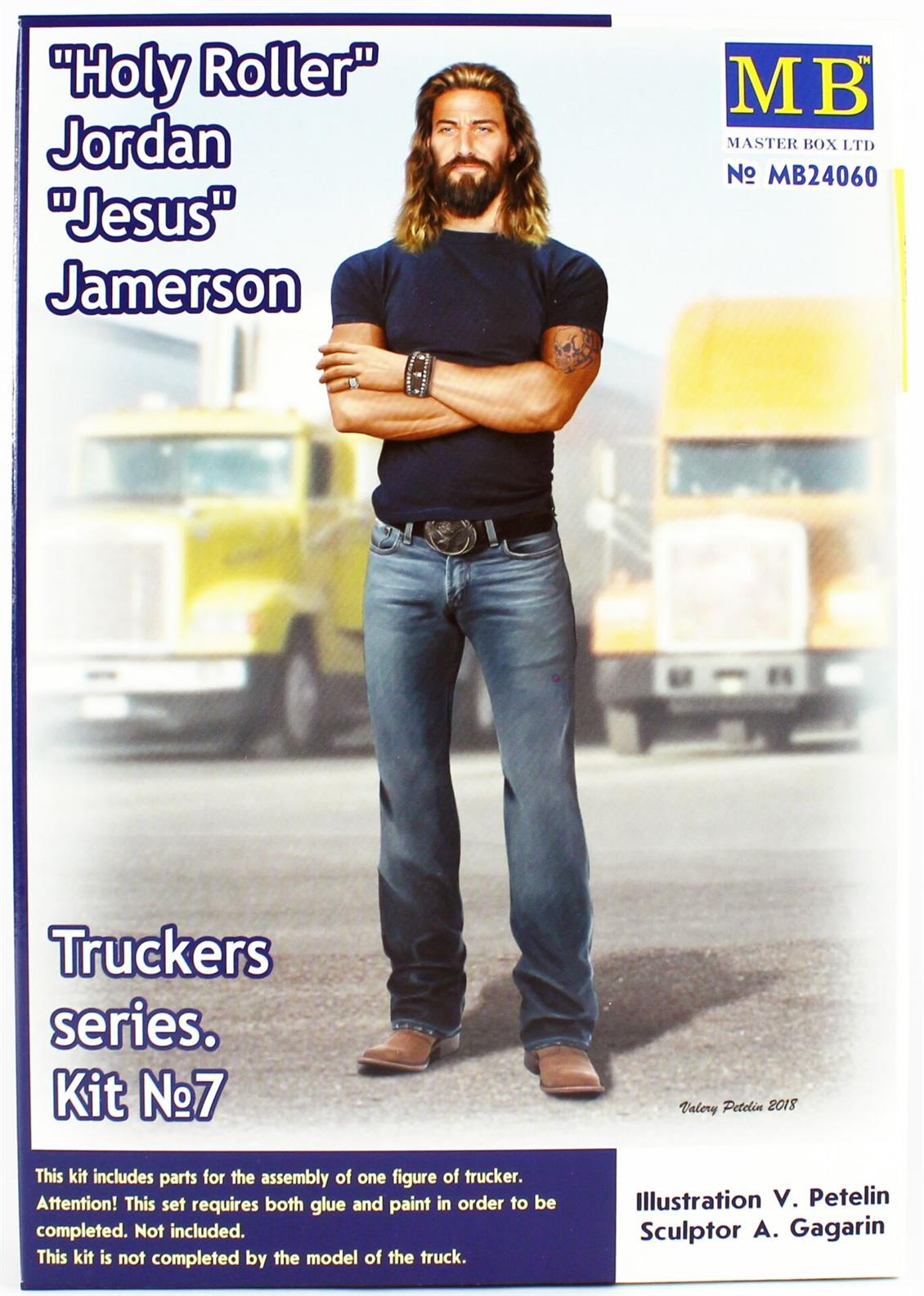 MasterBox 24060 1/24 Kamyon Sürücüsü Serisi, Jordan, Demonte Plastik Figür