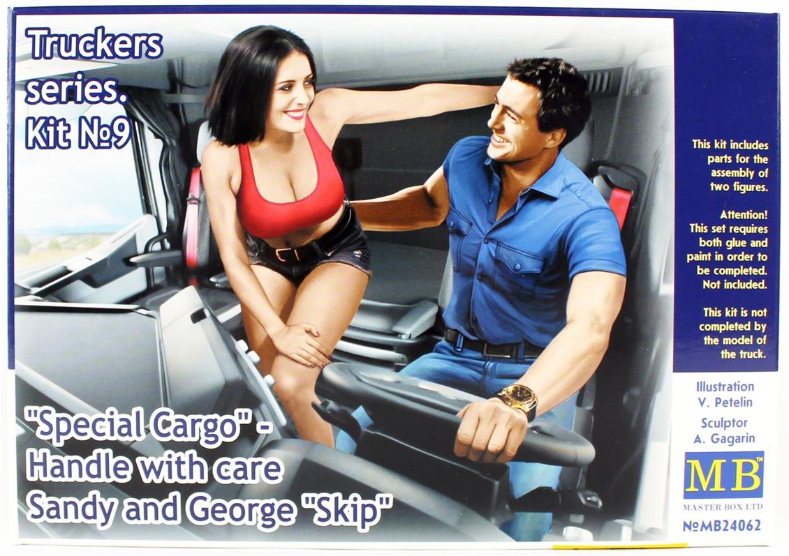 MasterBox 24062 1/24 Kamyon Sürücüsü Serisi, Special Cargo, Demonte Plastik Figür