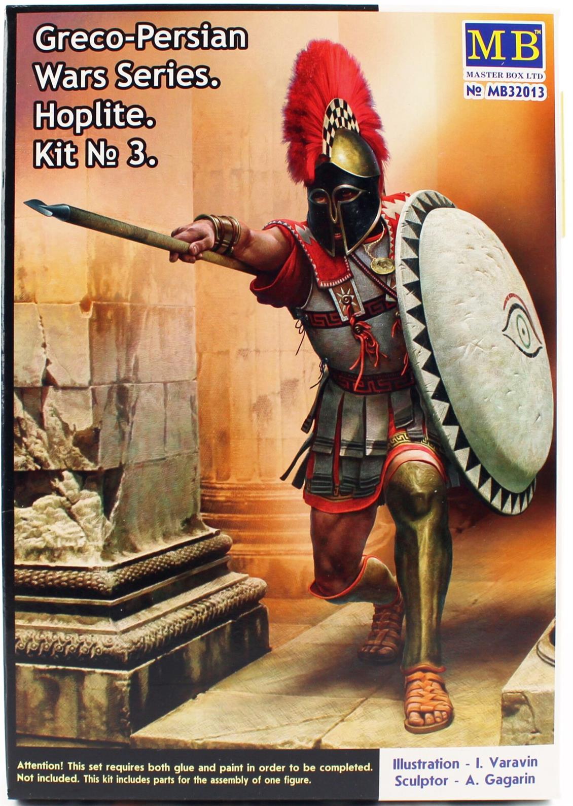 Masterbox  32013 1/32 Ölçek, Greko-Pers Savaşları Serisi, Kit.3 Hoplit, Plastik Figür Kiti