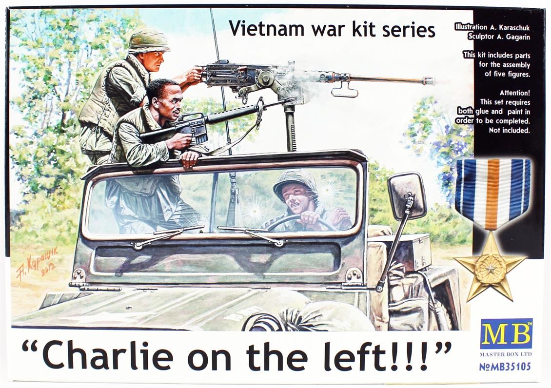 MasterBox 35105 1/35 Vietnam Askerleri, Demonte Plastik Figür