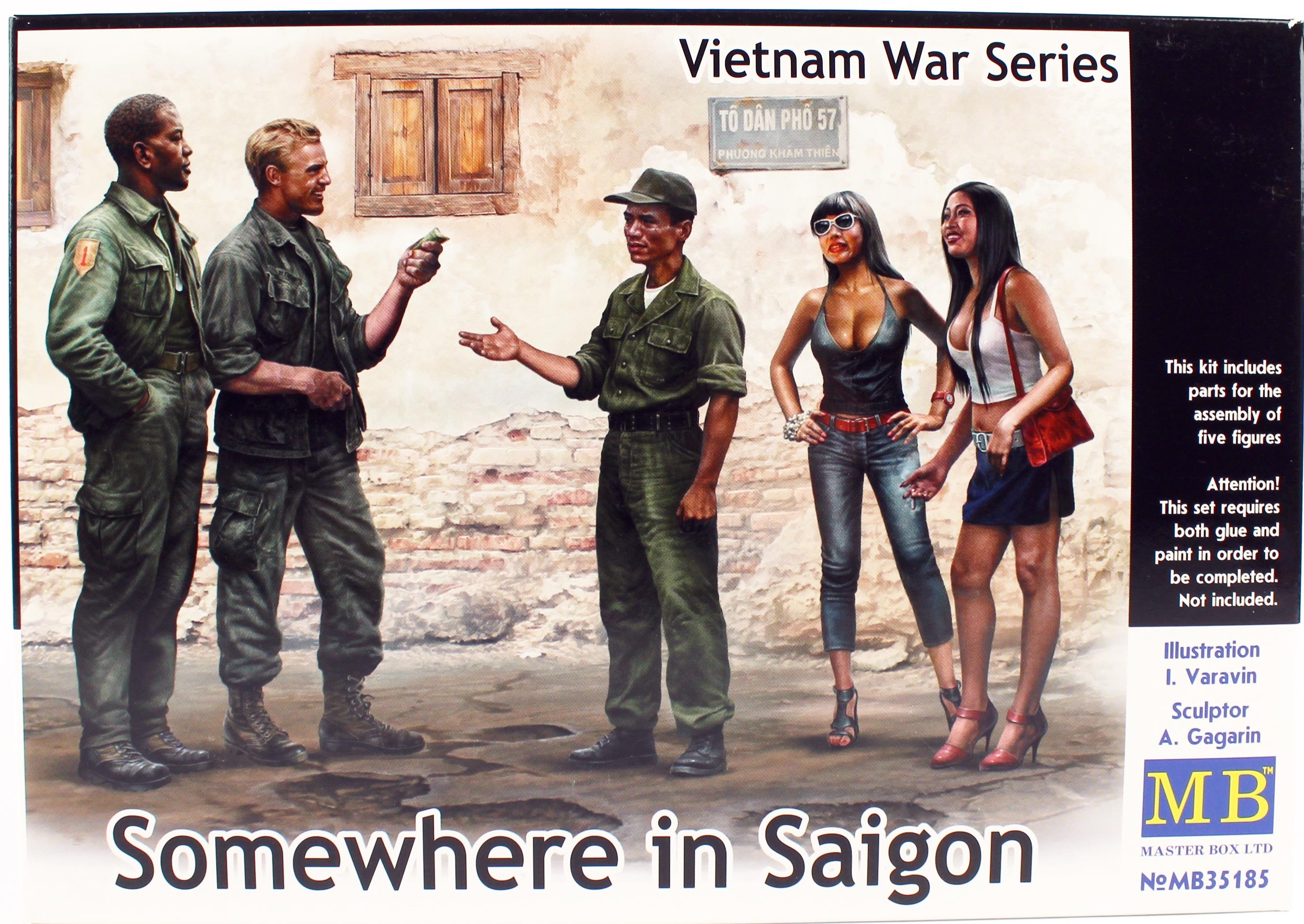 MasterBox 35163 1/35 Ölçek, Vietnam Savaşı Serisi, Saigon, Plastik Figür Kiti