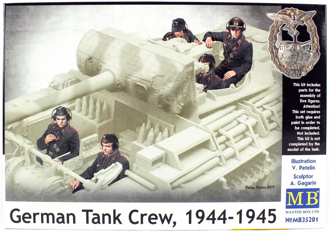 MasterBox 35201 1/35 1944-1945 Alman Tank Mürettebatları, Demonte Plastik Figür