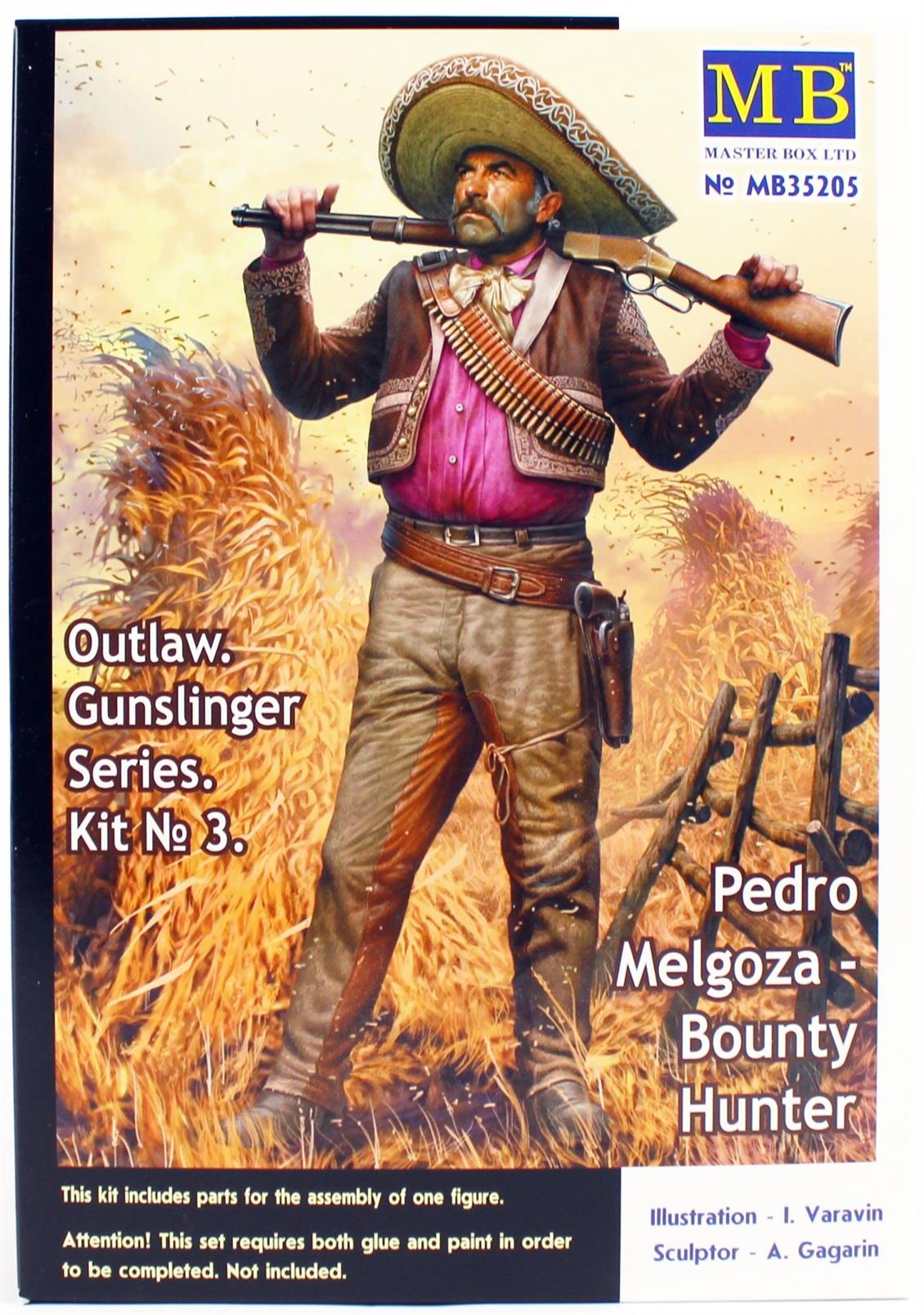 MasterBox 35205 1/35 Ölçek, Tarihi Minyatürler Serisi, Ödül Avcısı, Plastik Figür Kiti