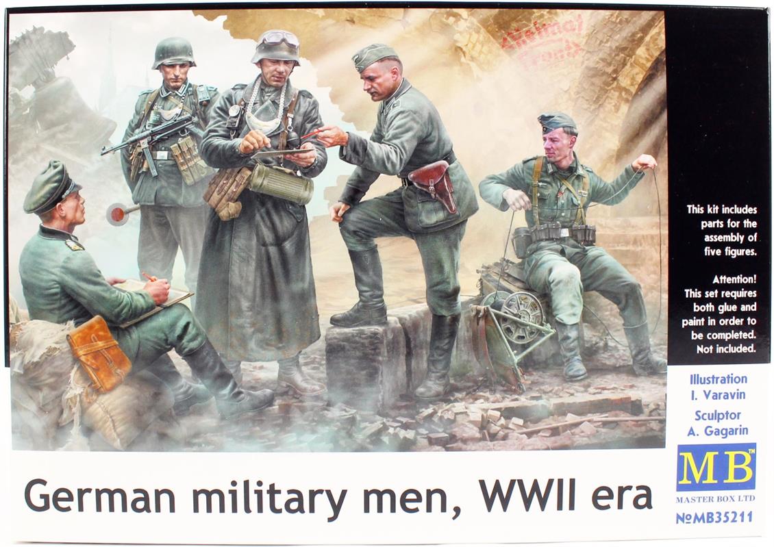 MasterBox 35211 1/35 Ölçek, WW II Serisi, Alman Askeri, Plastik Figür Kiti
