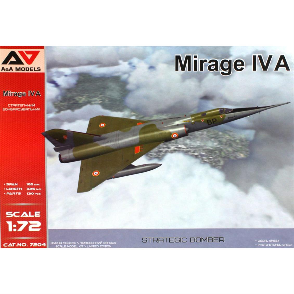 MODELSVIT AAM7204 1/72 Mirage IV A Stratejik Bombardıman Uçağı Maketi