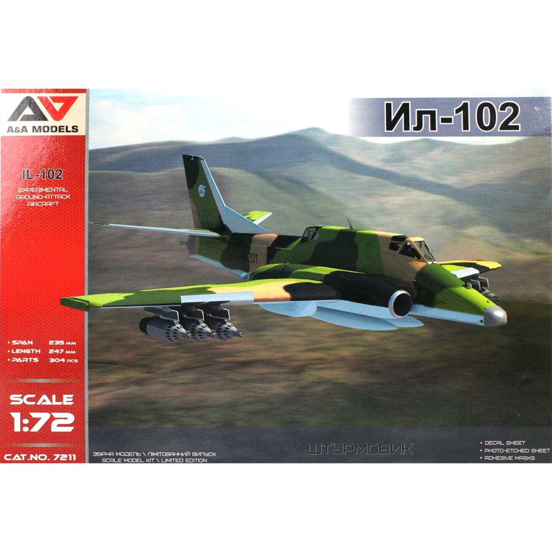 MODELSVIT AAM7211  1/72 IL-102 Yer Taaruz Uçağı Maketi
