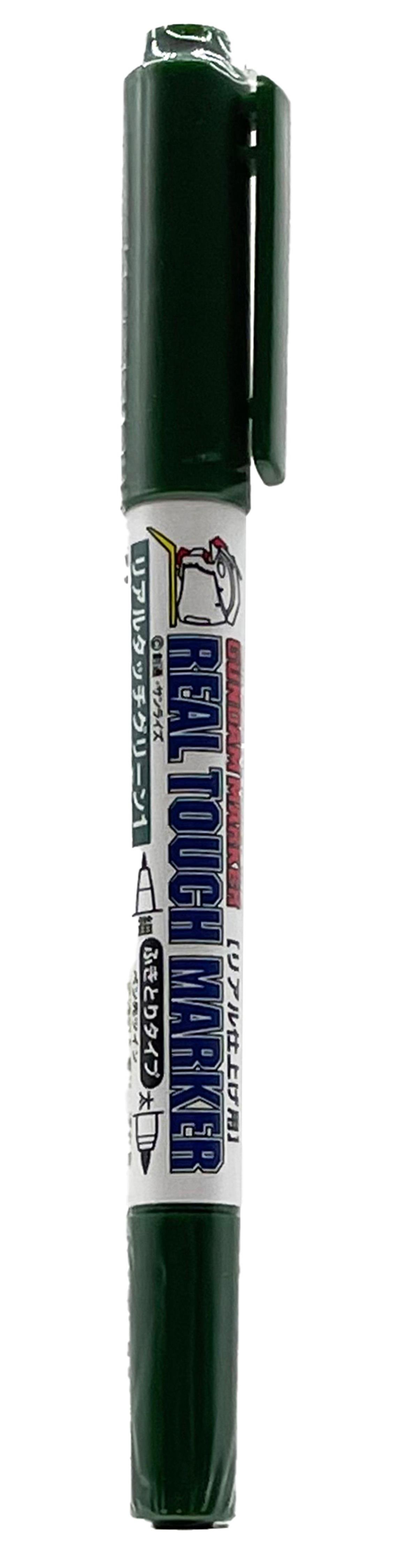 Mr.Hobby GM-408 Real Touch Green 1, İnce ve Kalın uclu Gölgelendirme Marker Kalemi