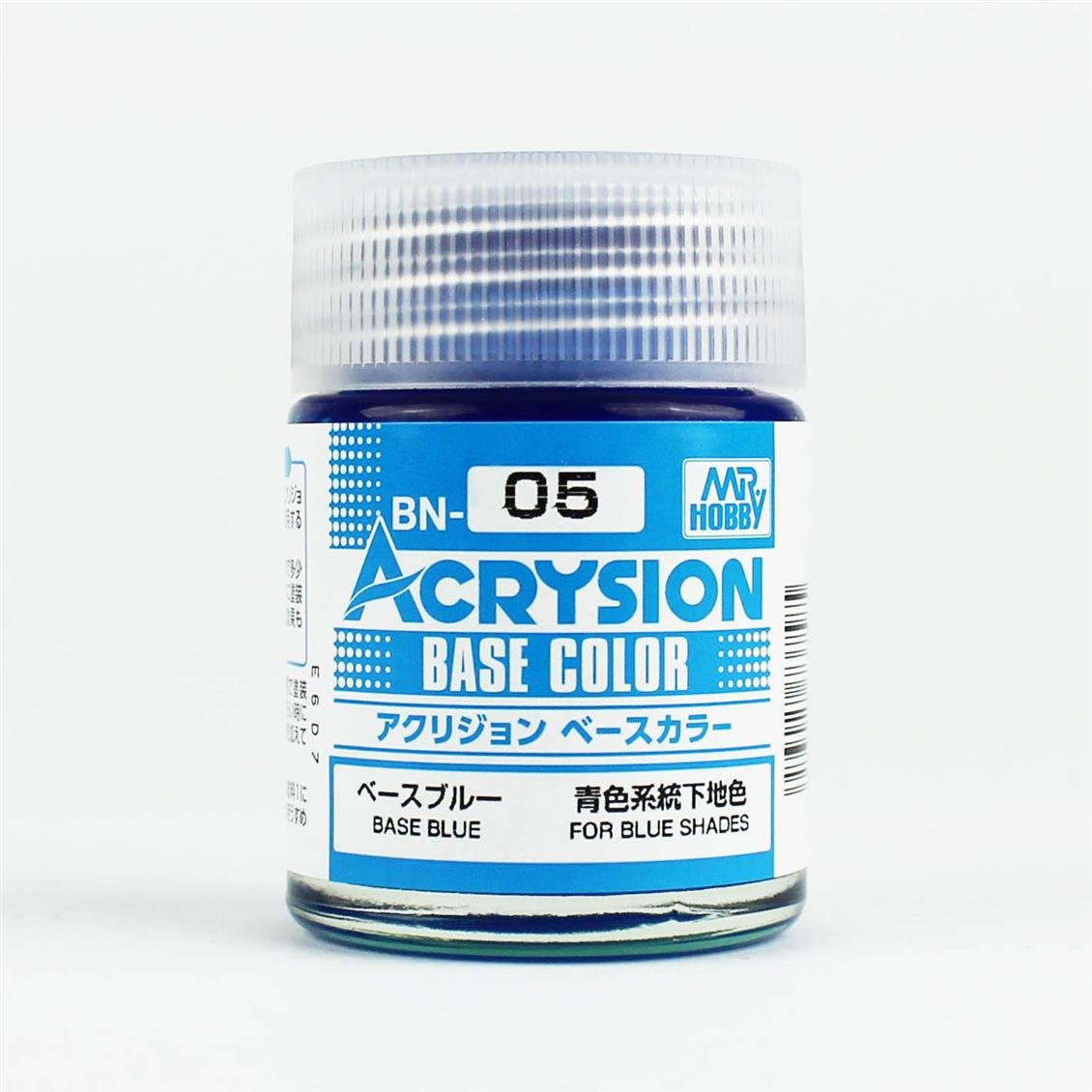Mr.Hobby BN-05 18 ml. Base Blue, Acrysion Serisi Model Boyası
