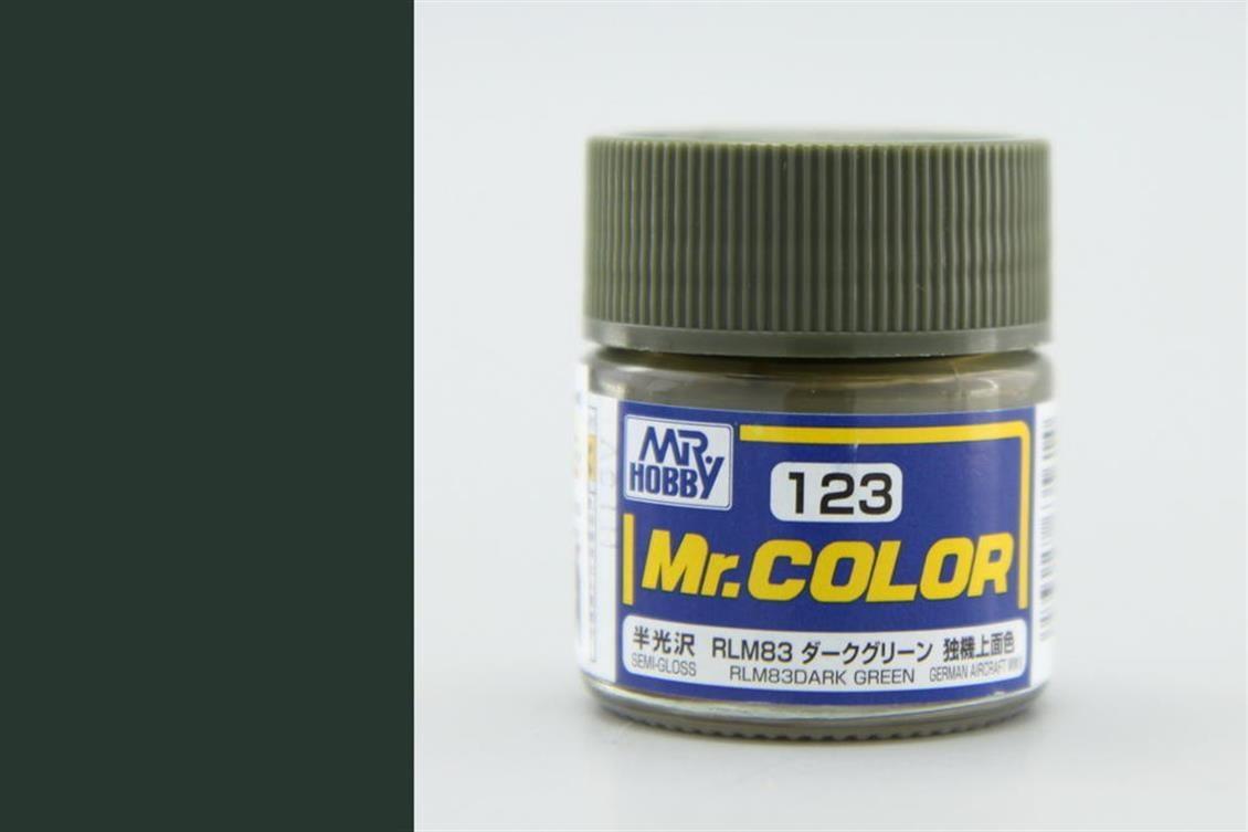 Mr.Hobby C-123 10 ml. RLM83 Dark Green, Mr.Color Serisi Model Boyası