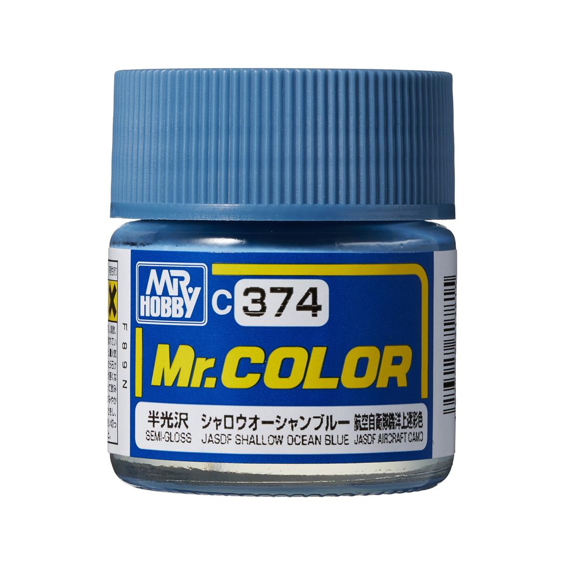 Mr.Hobby C-374 10 ml. JASDF Shallow Ocean Blue, Mr.Color Serisi Model Boyası