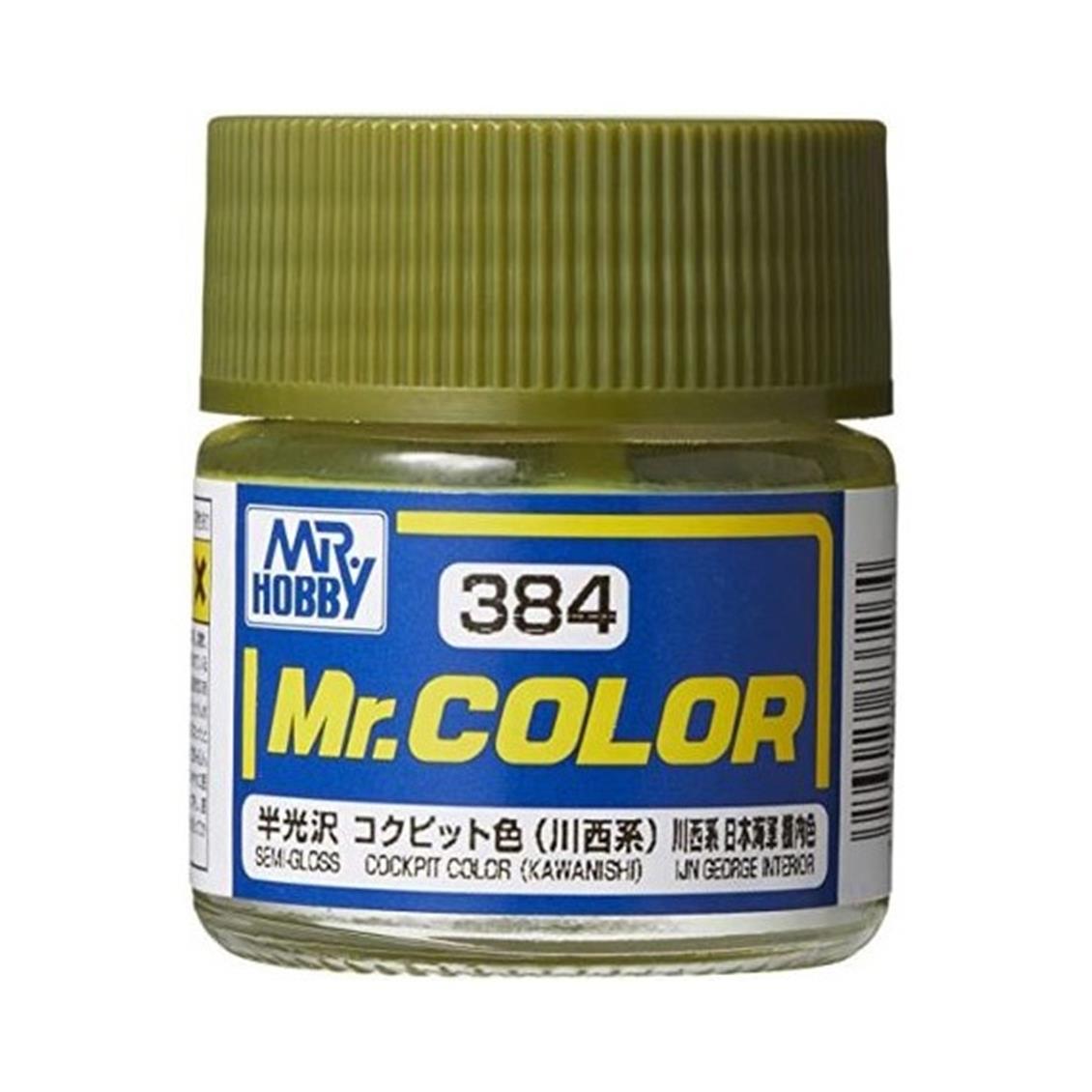 Mr.Hobby C-384 10 ml.  Cockpit Color (Kawanishi), Mr.Color Serisi Model Boyası