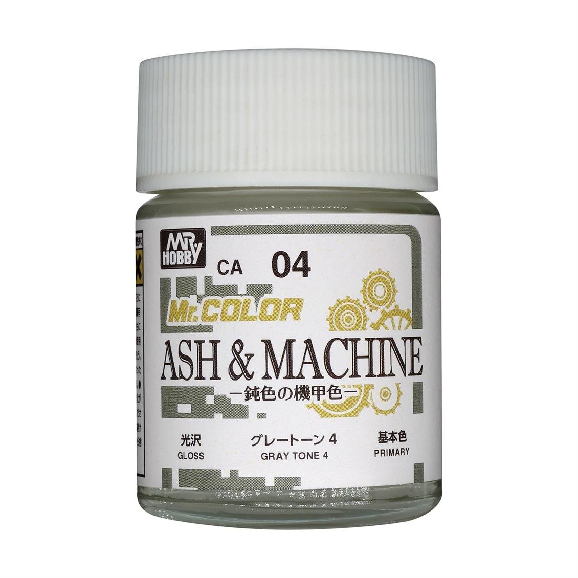 Mr.Hobby CA-04 18 ml. ASH & MACHINE Gray Tone 4, Mr.Color Serisi Model Boyası