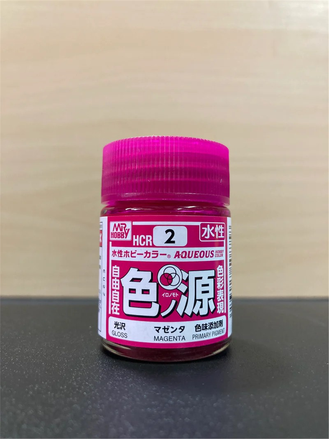 Mr.Hobby HCR-2 18 ml. Primary Color Pigment Magenta, Aqueous Serisi Model Boyası