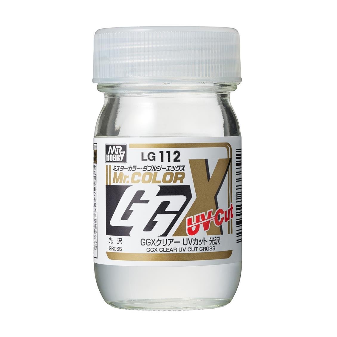 Mr.Hobby LG-112 60 ml. GGX (Double G), Clear UV Cut, Mr.Color Serisi Akrlik Resin Model Boyası