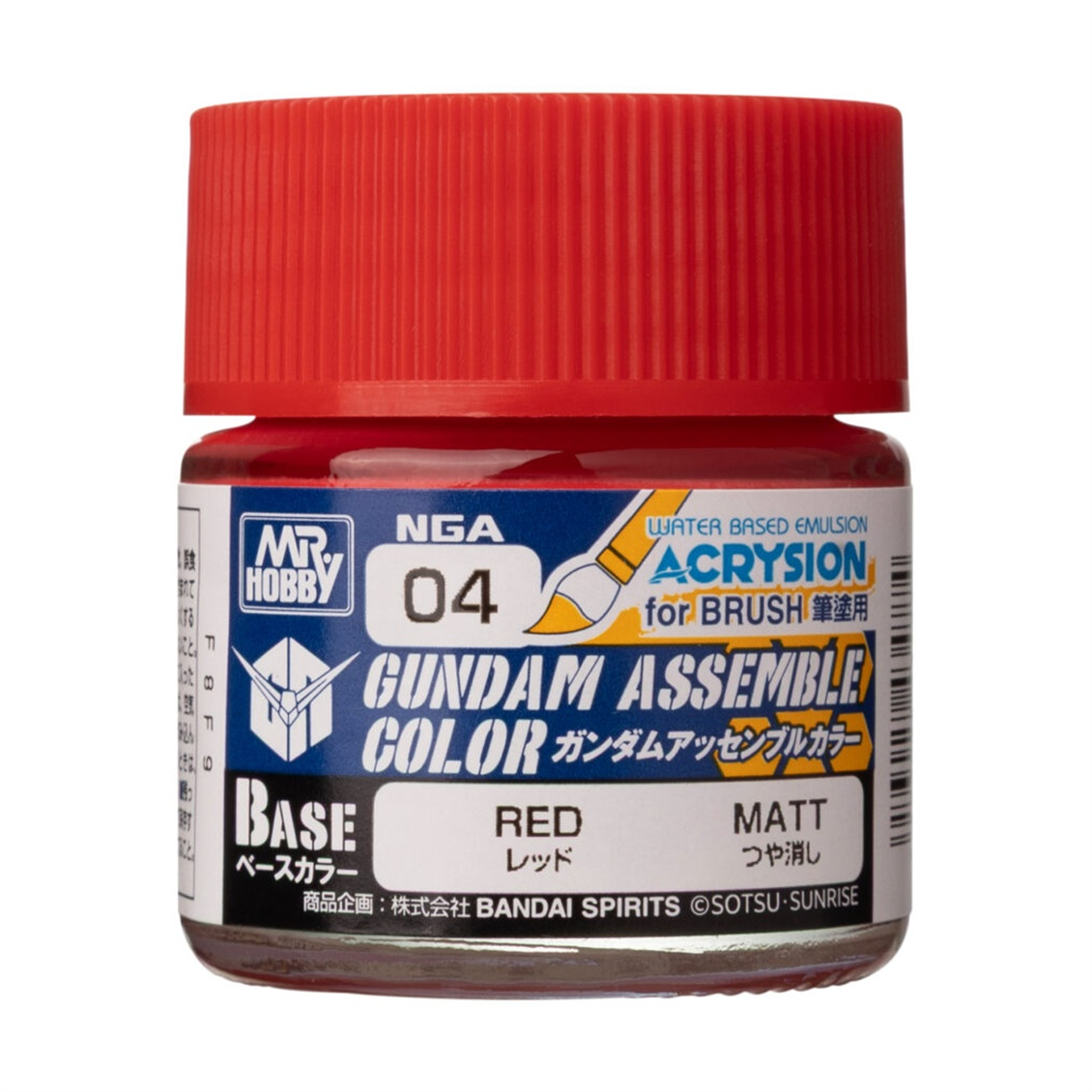 Mr.Hobby NGA-04 10 ml. Red, Gundam Assemble, Acrysion Serisi Model Boyası