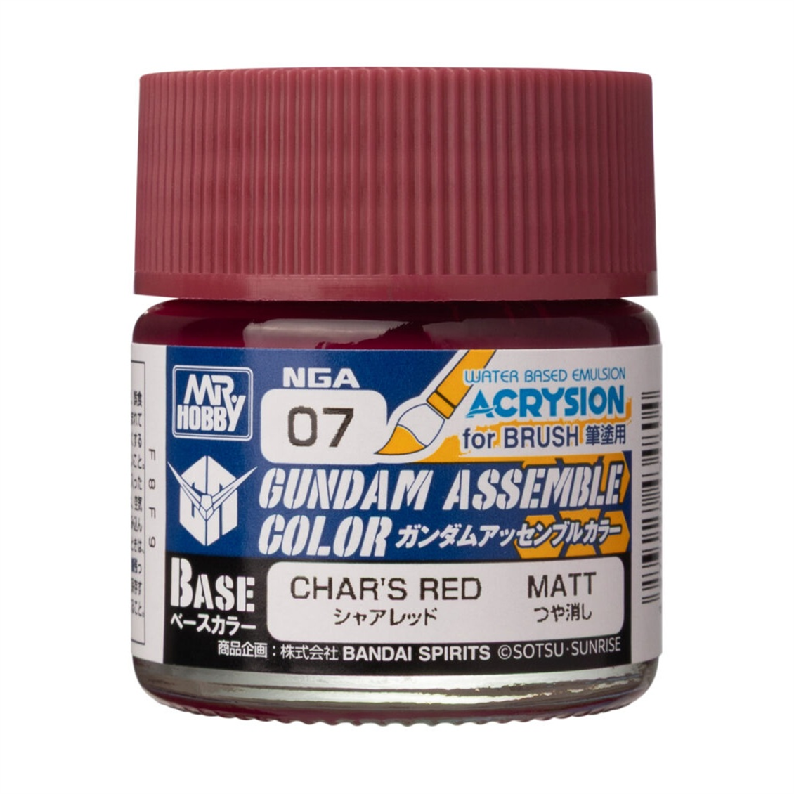 Mr.Hobby NGA-07 10 ml. Char's Red, Gundam Assemble, Acrysion Serisi Model Boyası