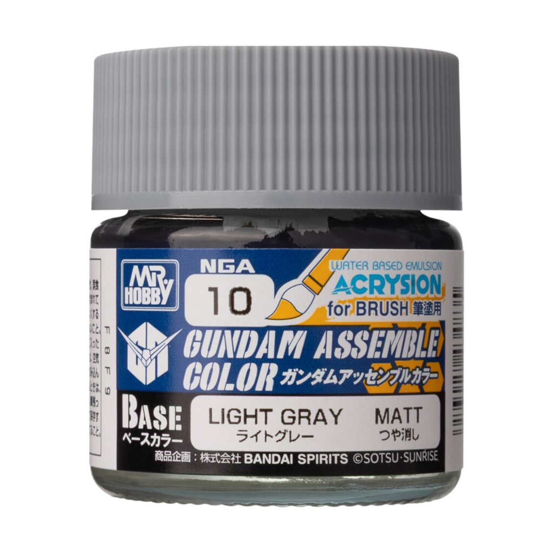 Mr.Hobby NGA-10 10 ml. Light Grey, Gundam Assemble, Acrysion Serisi Model Boyası