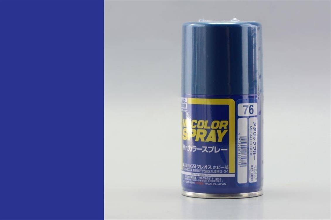 Mr.Hobby S-076 100 ml. Metallic Blue, Sprey Model Boyası