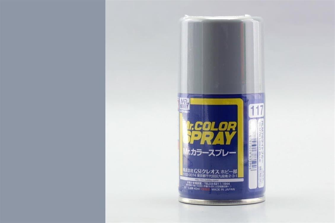 Mr.Hobby S-117 100 ml. RLM76 Light Blue, Sprey Model Boyası