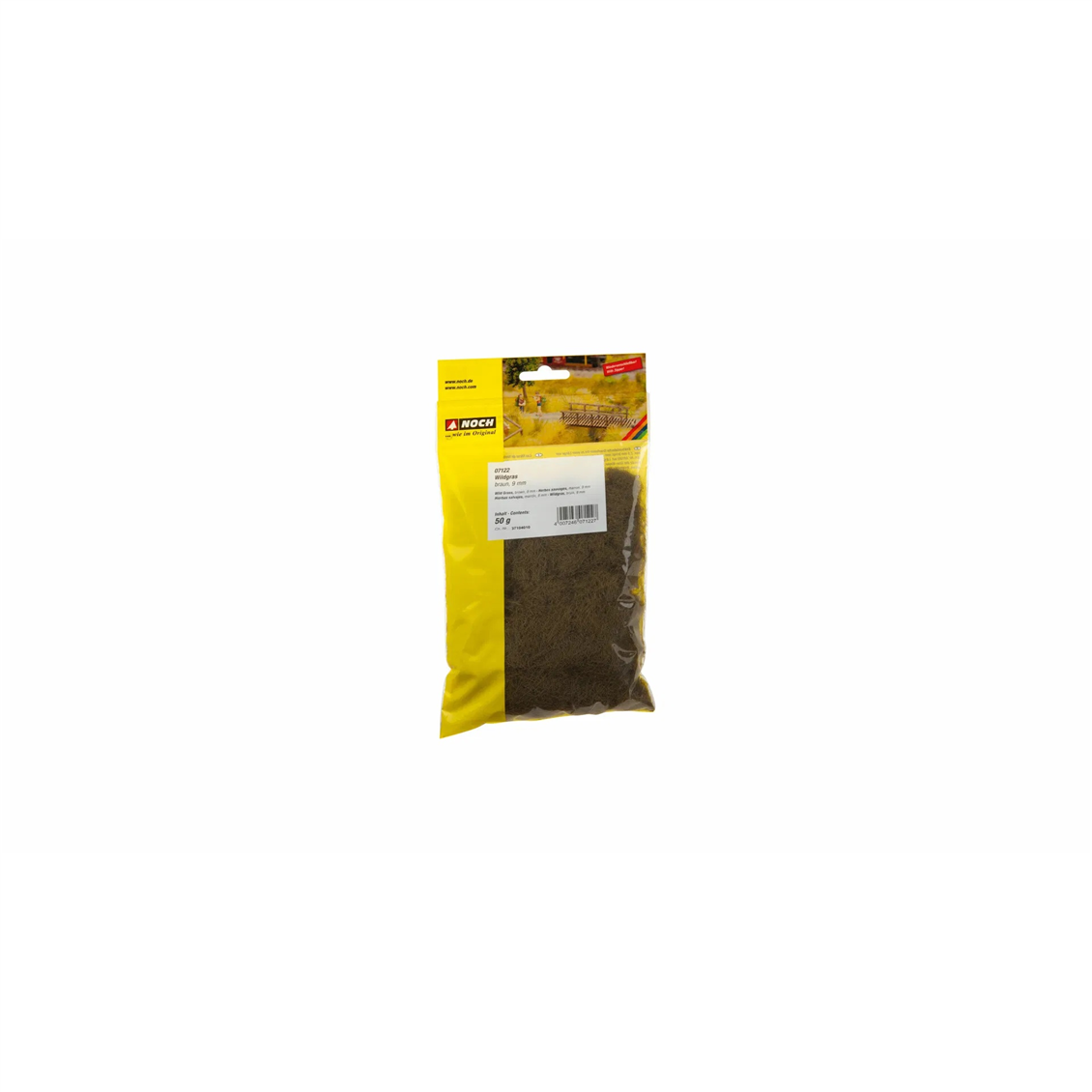 Noch 7122 Statik Çayır Dokusu, Kahverengi, 9mm. 50 gram, Diorama Malzemesi