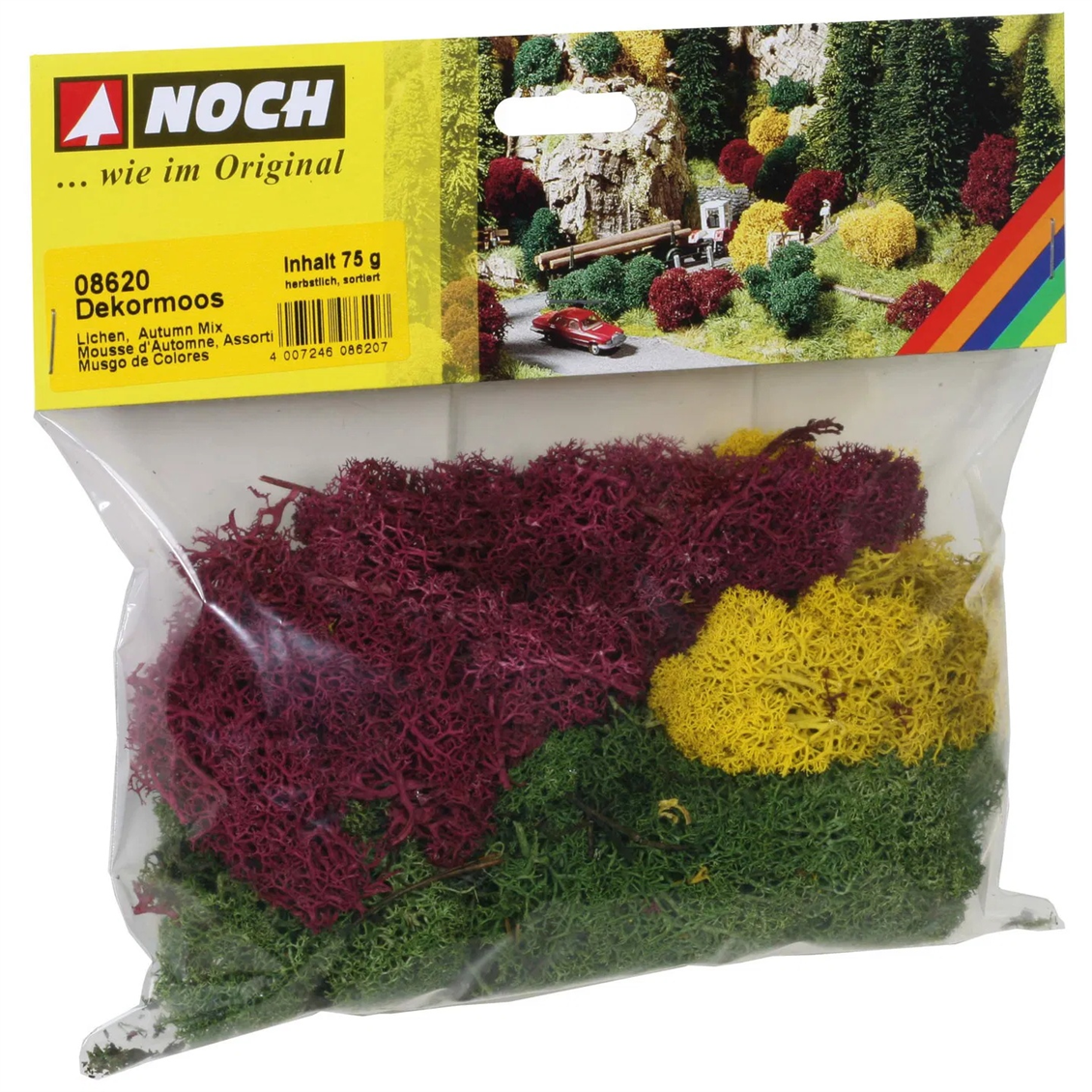Noch 8620 Liken, Sonbahar Renkleri, 75 Gram Diorama Malzemesi