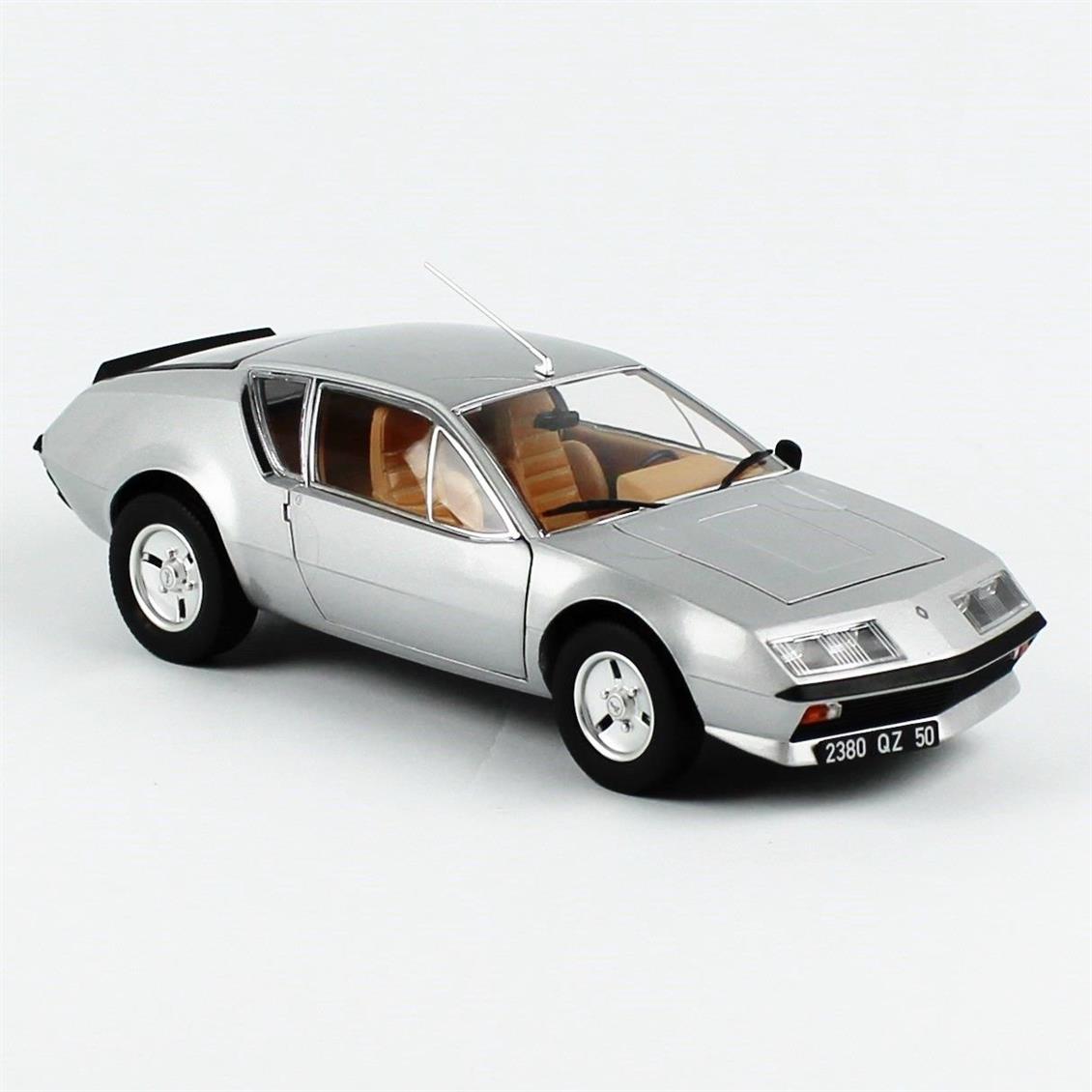 Norev 185320 1/18 Ölçek 1979 Alpine Renault A310 V6, Gümüş, Sergilemeye Hazır Metal Araba Modeli
