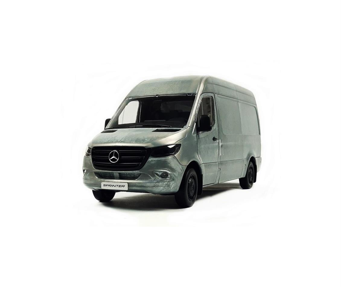 Norev B66006029 1/18 Mercedes Benz Sprinter 2018, Rugged Edition, Grey Silver, Sergilemeye Hazır Metal Araba Modeli